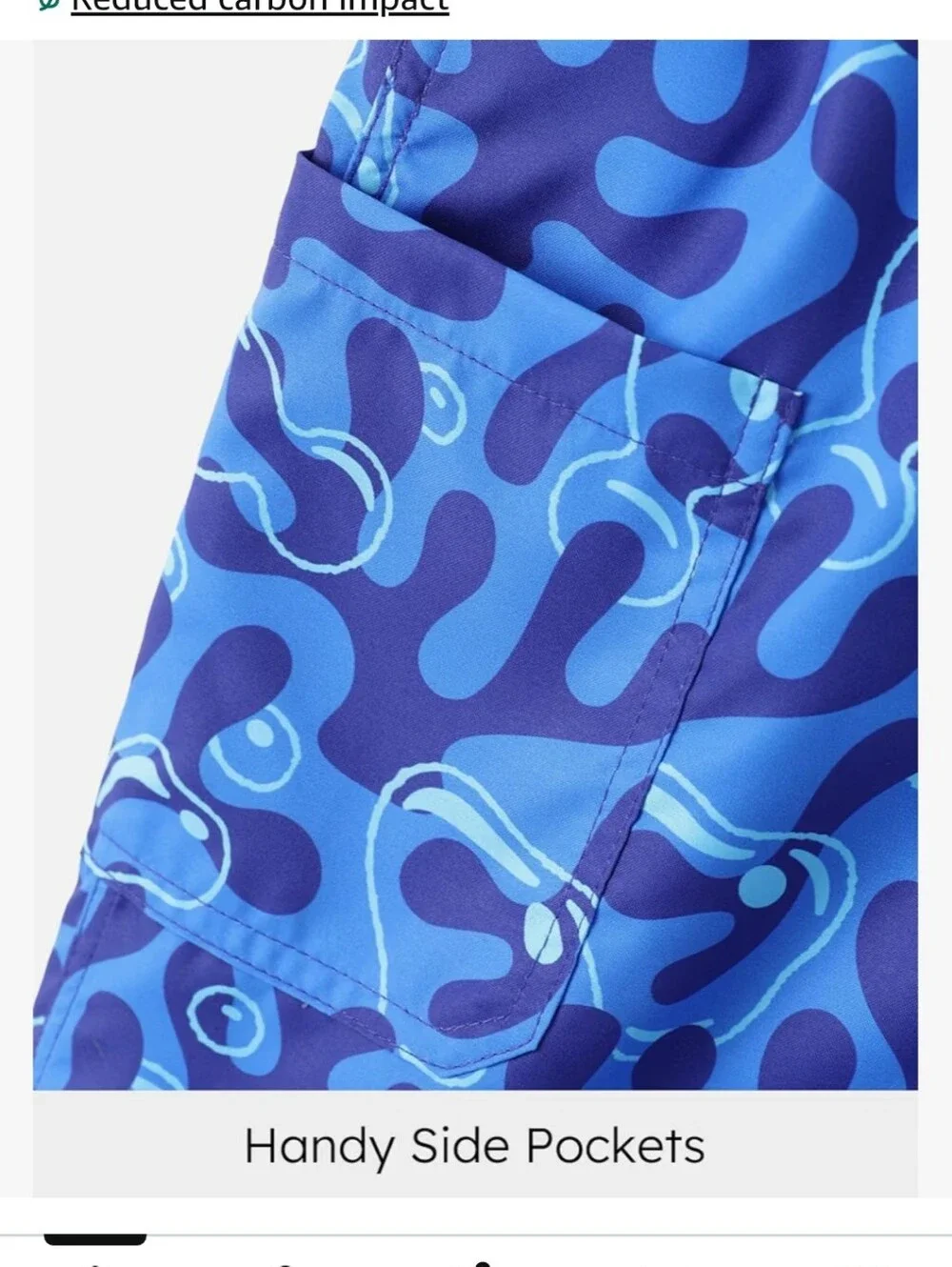 Blue SpongeBob & Patrick Boys Size 5-6 Swim Shorts New With Tags